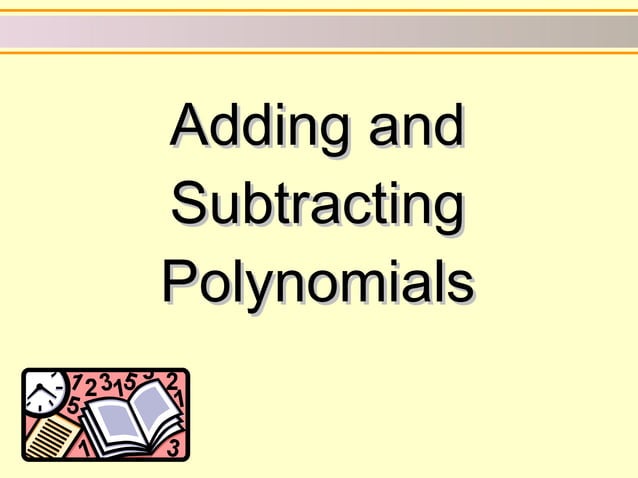 Operations on Polynomials | PPT