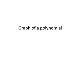Graph of a polynomial
 
