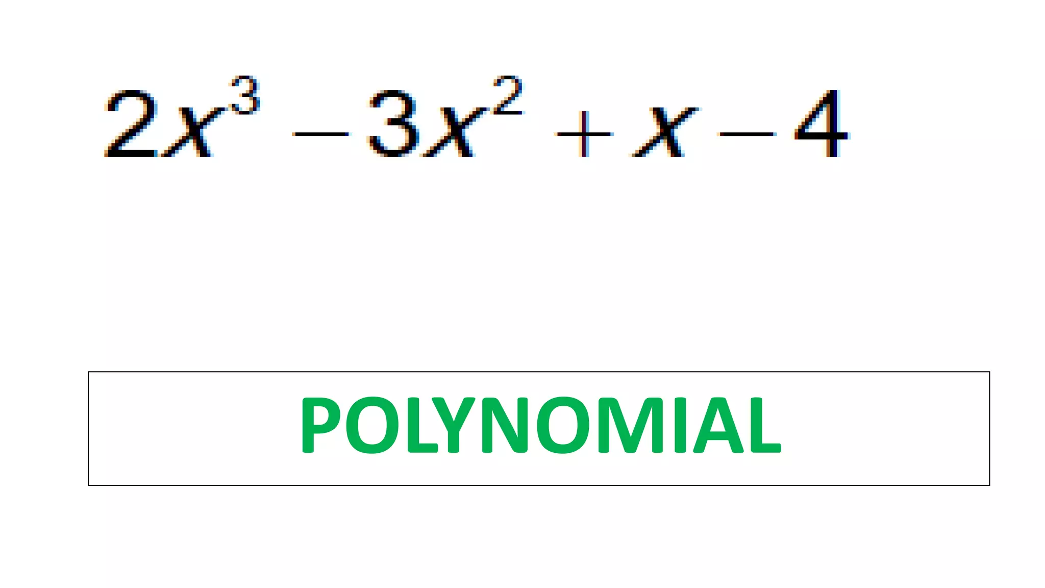 POLYNOMIAL