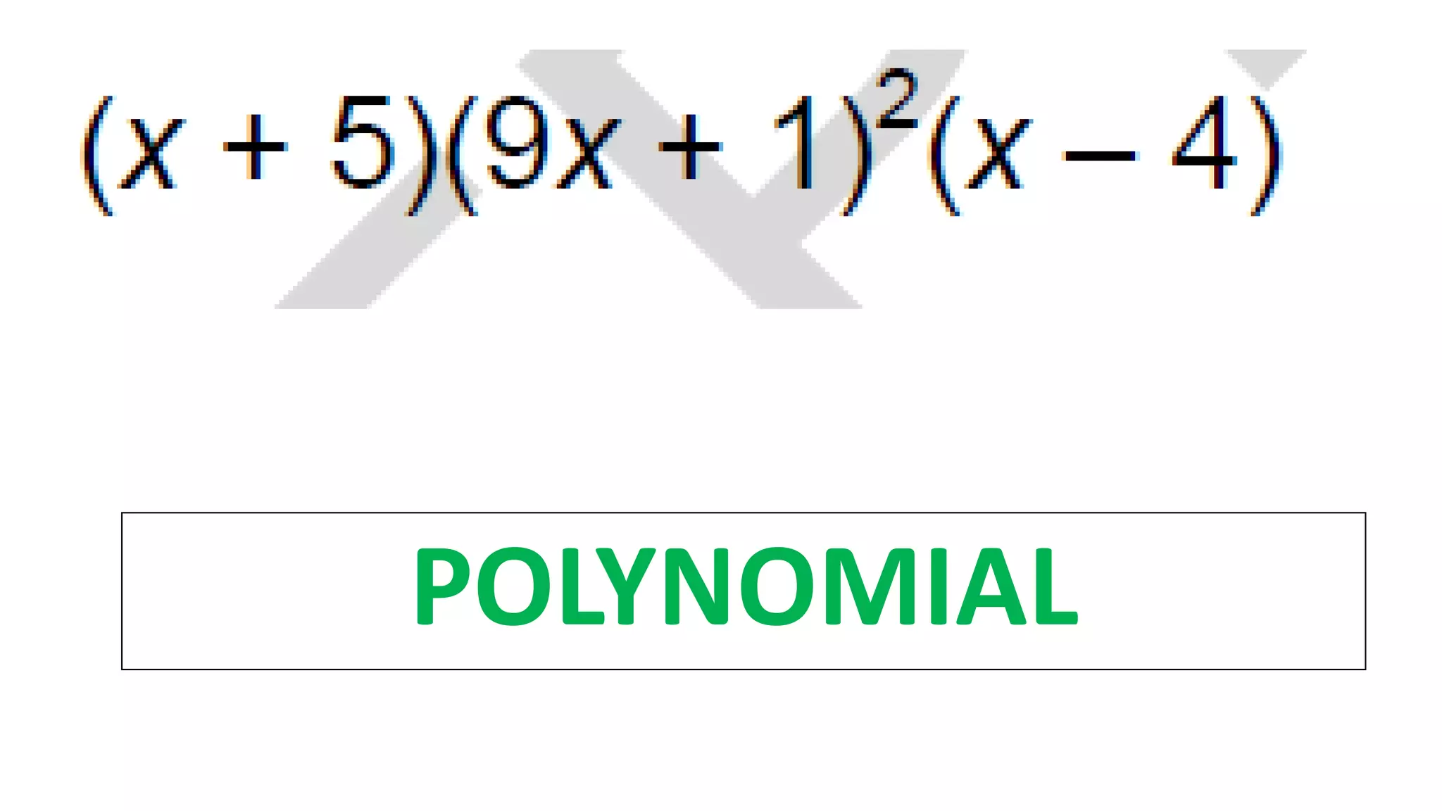 POLYNOMIAL