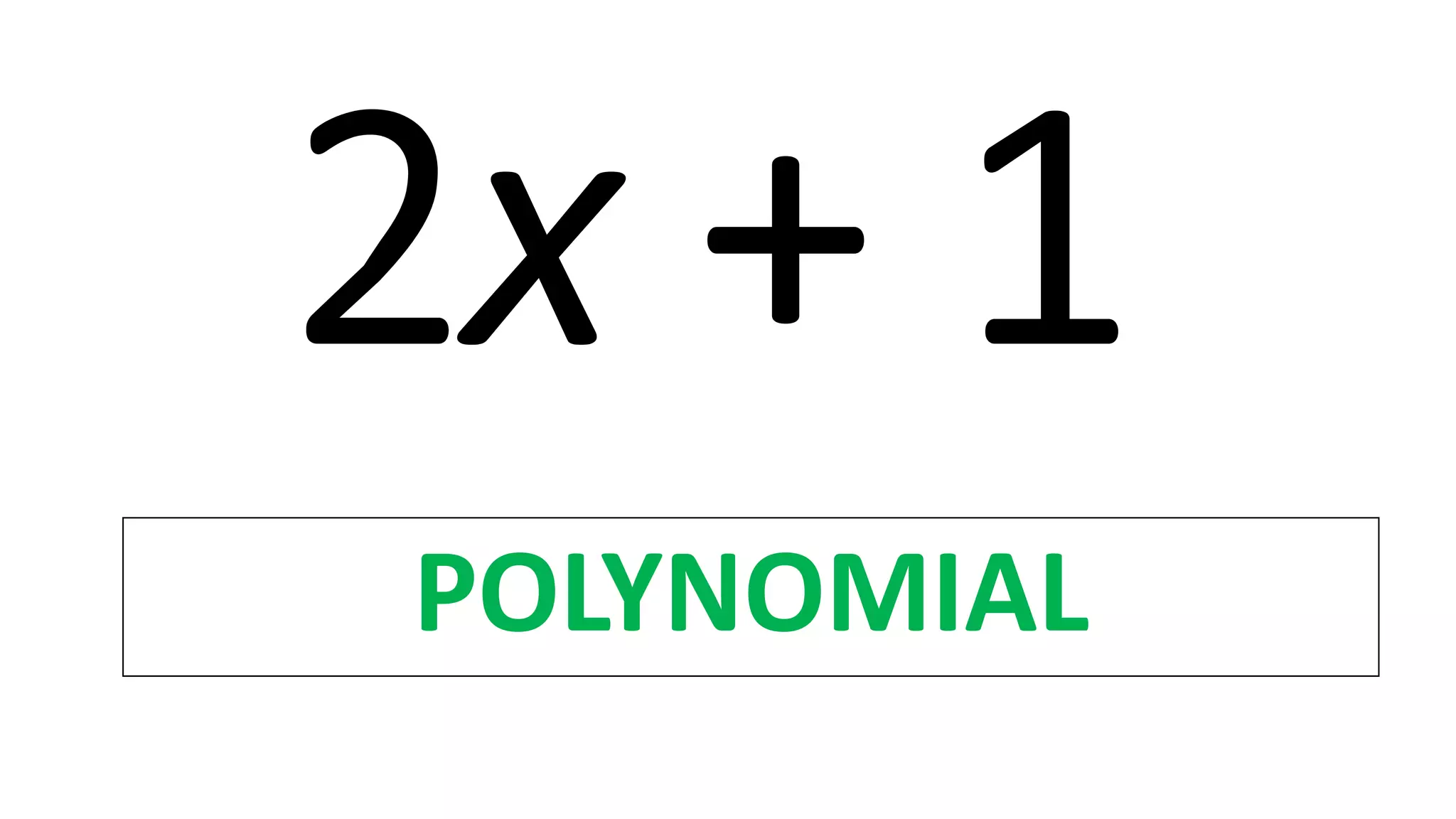POLYNOMIAL