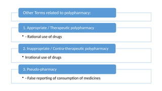 Polypharmacy Module polypharmacy PPT by Dr. saurabh maurya KGMU | PPTX