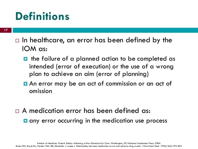 Polypharmacy and medication errors
