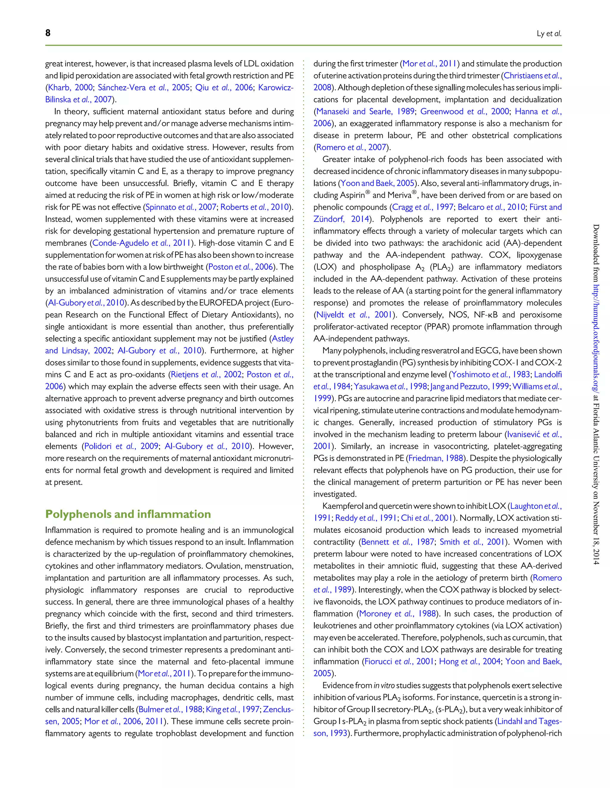 Polyphenols and pregnancy (1) | PDF | Pregnancy | Reproductive Health