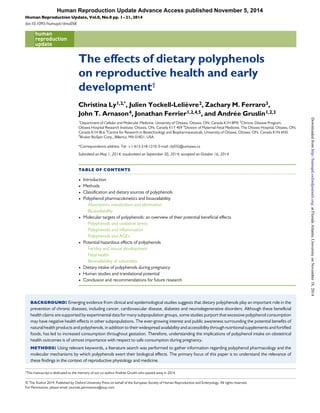 Polyphenols and pregnancy (1) | PDF