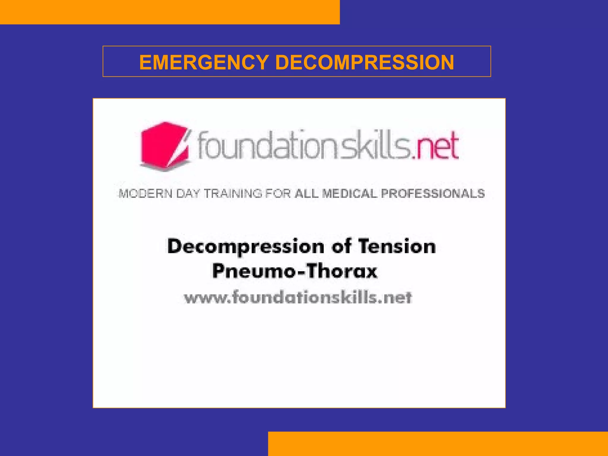 EMERGENCY DECOMPRESSION 