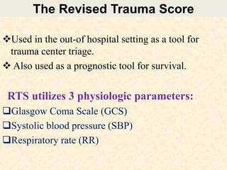 Revised Trauma Score Rts Polytrauma | PPTX