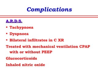 Current concepts
Permissive hypotension
Maintain systolic B.P. at 85 - 95 mm of Hg
Turn off the tap and do not infuse
too much of fluid and blood products
 