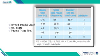 Revised Trauma Score Rts Poly trauma evaluation and management | PDF