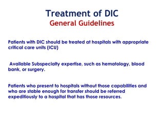 Polytrauma part 6 (DIC) | PPT