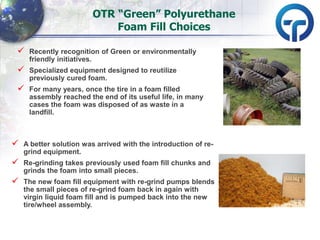 Polyurethane Chunks Polyurethane foam-fill-presentation-otr-wheel-engineering-apr-2012 | PDF