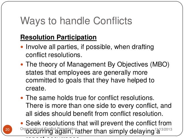 Organizational Conflict