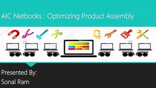 AIC Netbooks : Optimizing Product Assembly
Presented By:
Sonal Ram
 