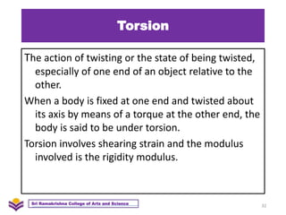 Twisting In Science Example Physics - Properties of Matter - Basics | PPTX