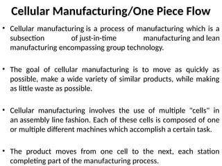 PRODUCTION PLANNING AND FACILITIES DEVELOPMENT AN INTEGRAL PART OF ...