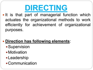 Pom unit-i, Principles of Management notes BBA I Semester OU
