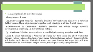 Lacking Principles Principles of Management theory , statergies and planning | PPTX