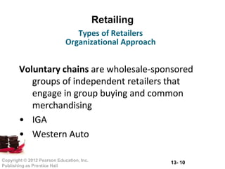 Retailing Principles Retailing & Wholesaling (Principle Of Marketing) PMK1013 | PPTX