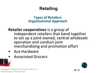 Retailing Principles Retailing & Wholesaling (Principle Of Marketing) PMK1013 | PPTX