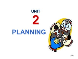 PLANNING
1–113
UNIT
2
 