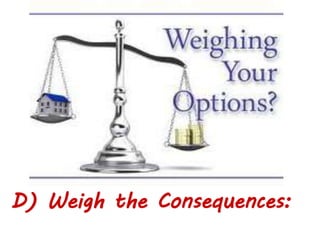 D) Weigh the Consequences:
 