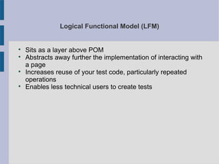 Design Patterns - LFM and POM | PPT