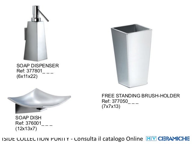 pomdor iside collection accessori bagno