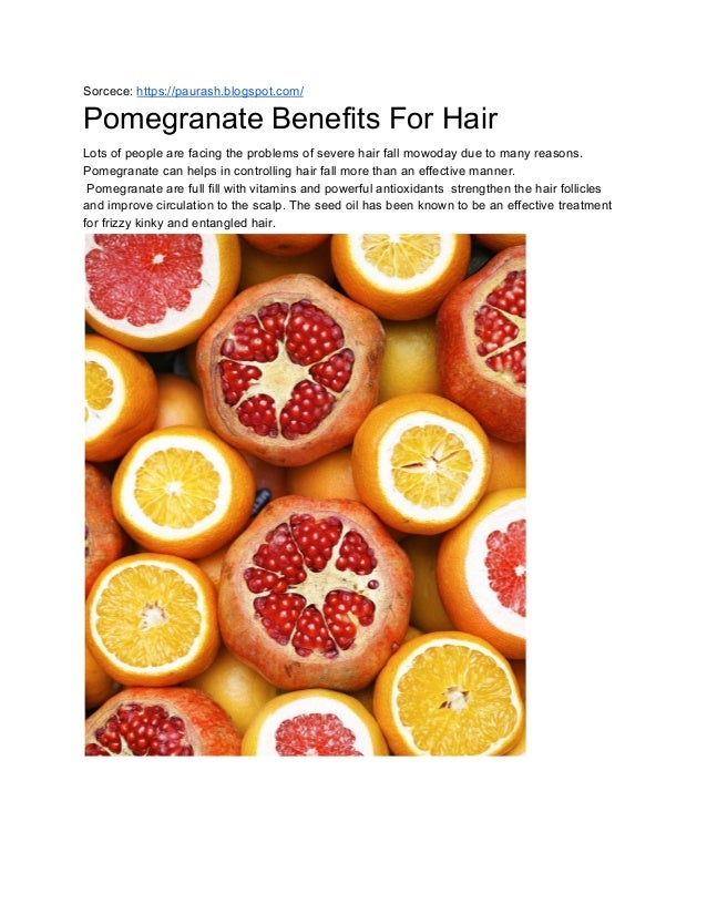 Pomegranate Benefits For Hair
