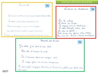Concours d’écriture de poèmes
        73
                                         74




                             75




18/27
 
