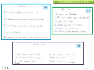 Concours d’écriture de poèmes

        76
                                        77




                               78




19/27
 