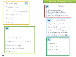 Concours d’écriture de poèmes
         87
              89




                   90



    88




               91




22/27
 
