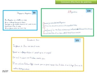 Concours d’écriture de poèmes


                                     100
        99




                          101




25/27
 