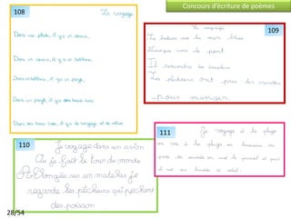 Concours d’écriture de poèmes
 108

                                         109




         111
   110




28/54
 
