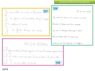 Concours d’écriture de poèmes

              118
        117




                119

31/54
 