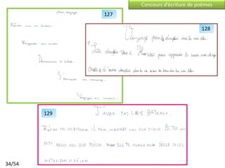 Concours d’écriture de poèmes
              127

                                            128




        129




34/54
 