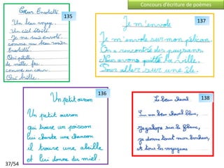 Concours d’écriture de poèmes

        135
                                           137




              136
                                            138




37/54
 