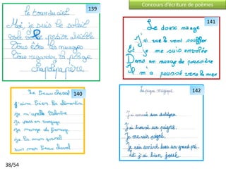 Concours d’écriture de poèmes
              139

                                              141




                                        142
        140




38/54
 