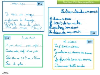 Concours d’écriture de poèmes
        155




                                        157
  156
                                    158




42/54
 