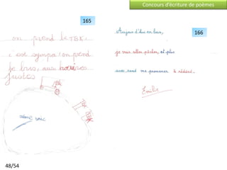Concours d’écriture de poèmes

        165

                                   166




48/54
 