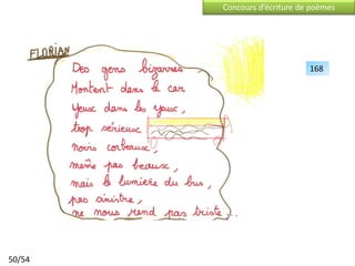 Concours d’écriture de poèmes




                              168




50/54
 