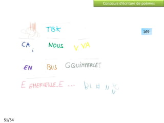 Concours d’écriture de poèmes




                              169




51/54
 