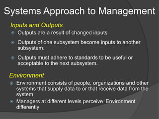 Systems consist of numerous subsystems.