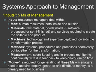 Each subsystem has elements, interactions with 	other subsystems, and objectives.