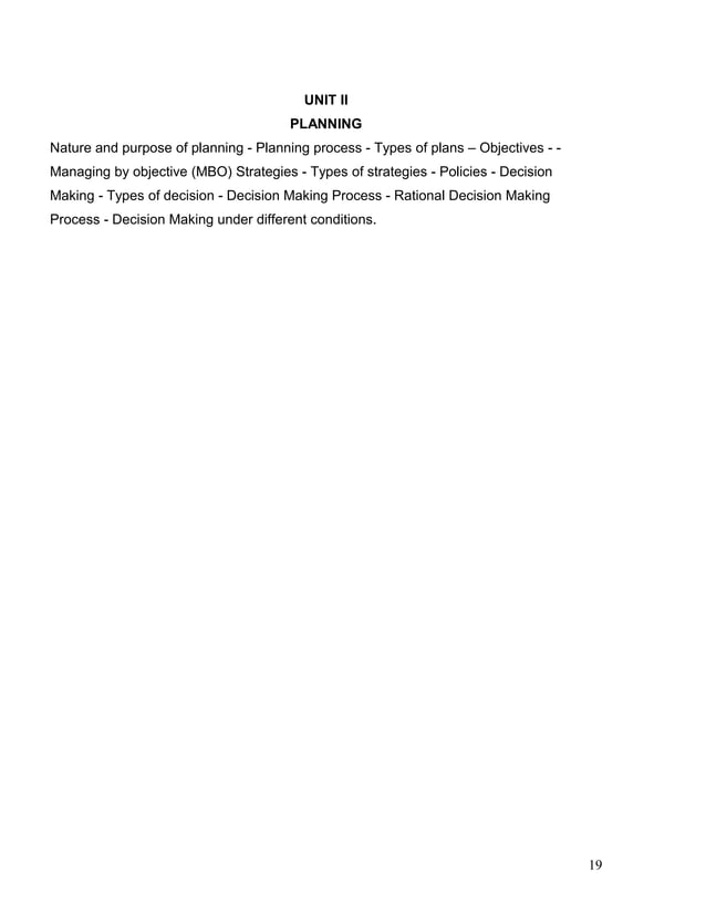 PRINCIPLES OF MANAGEMENT lecture notes | DOC | Business Administration ...