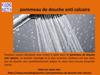 Pommeau de douche anti calcaire