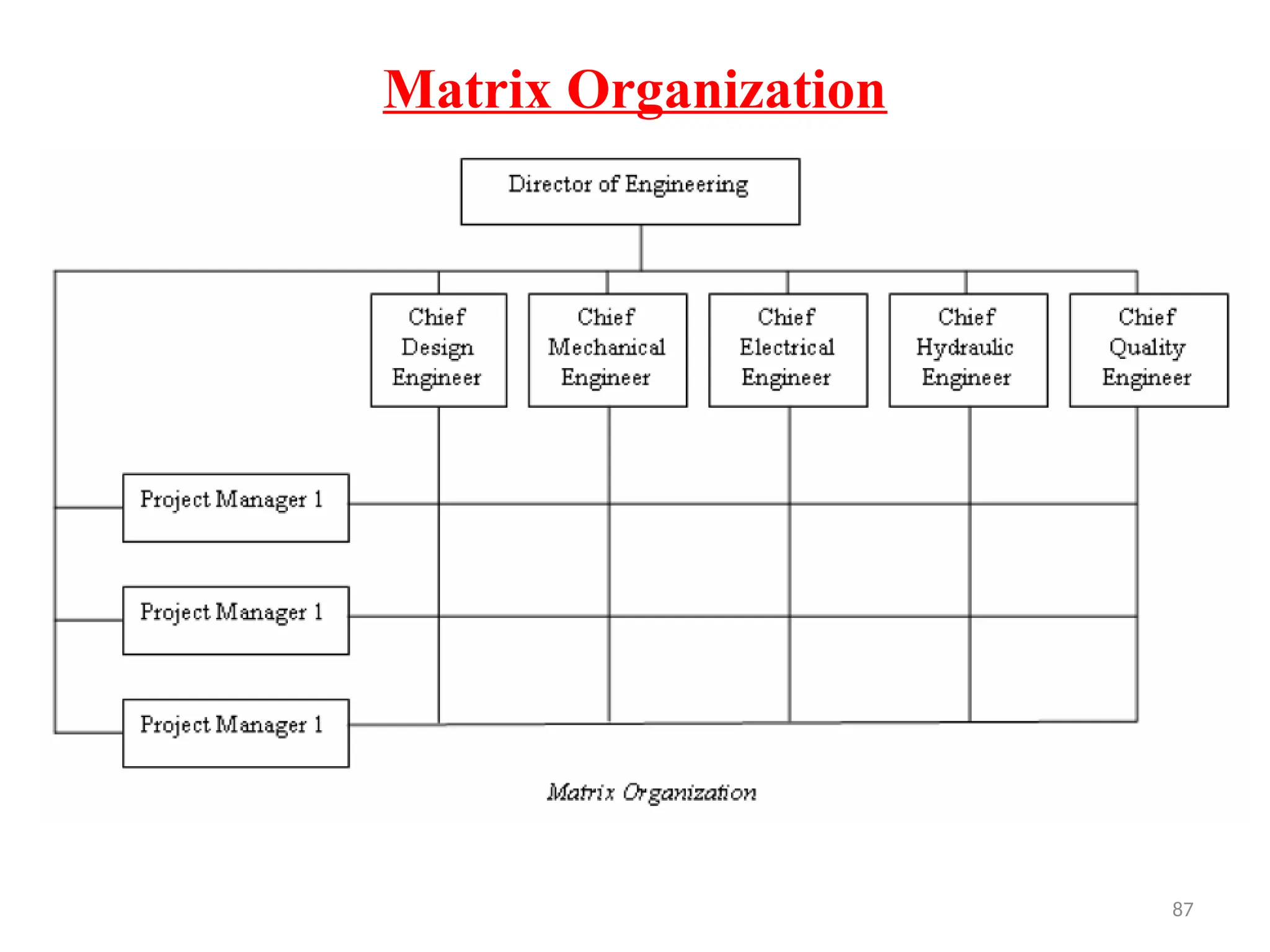 87
Matrix Organization
 