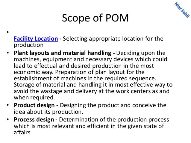 productions operations management
