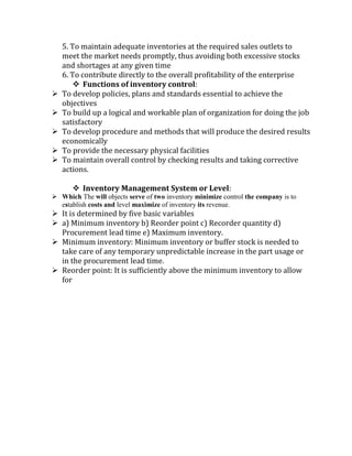Operation study note from MBA IIM TO CHE | PDF