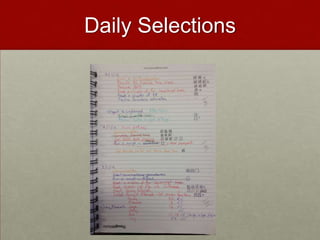 Daily Selections
 