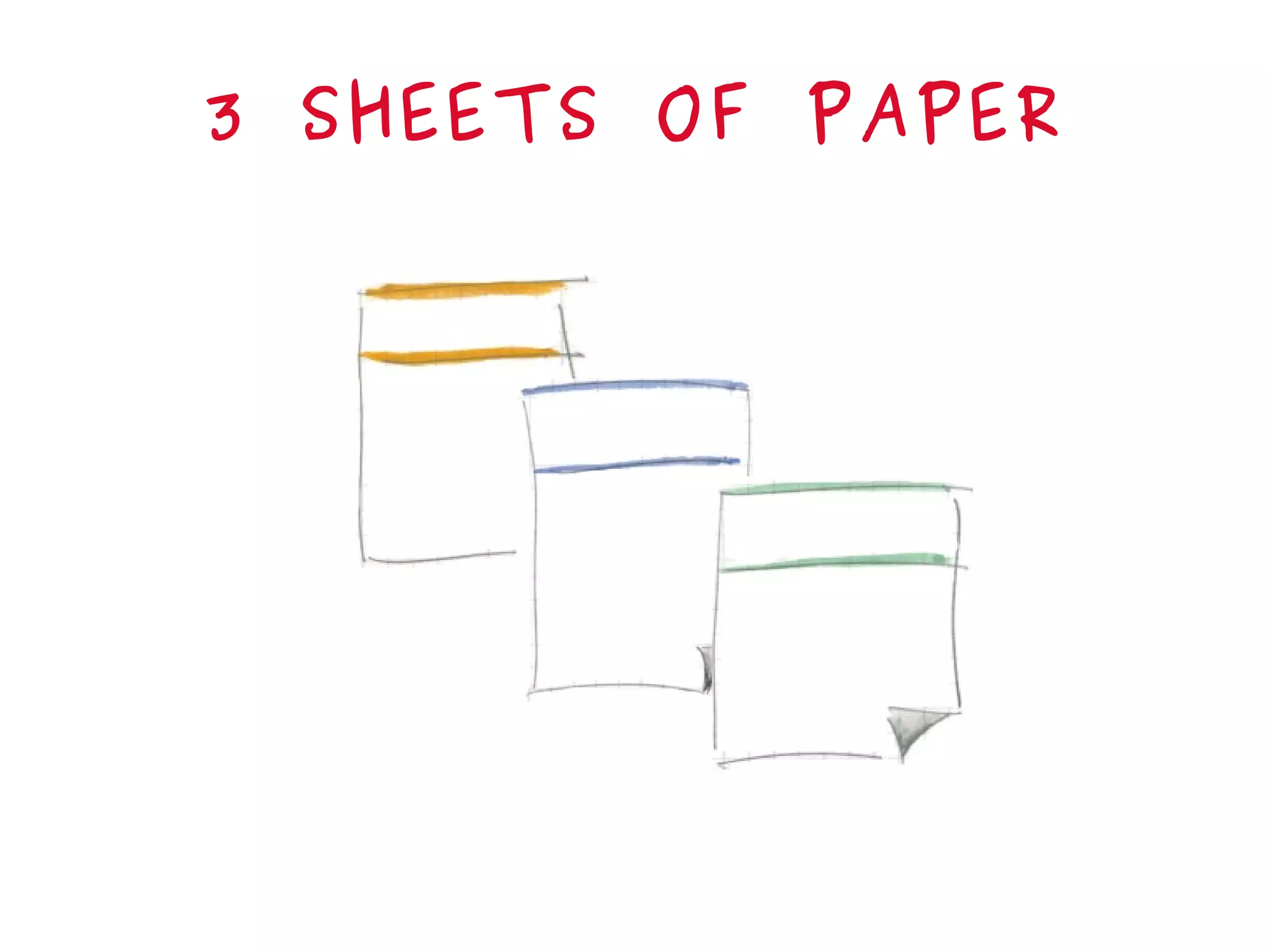 3 SHEETS OF PAPER
 